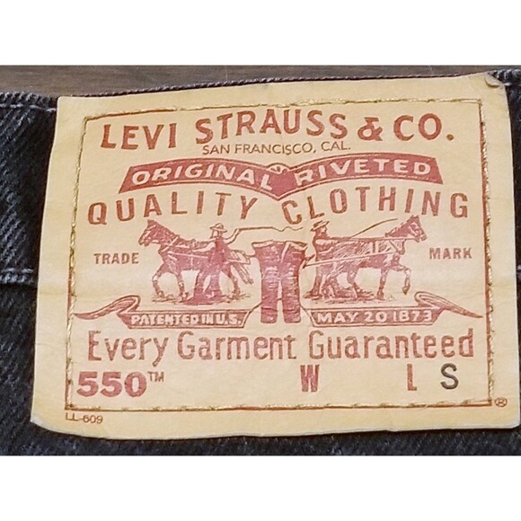 Levi's 550 Jeans Women Size 20W Black Relaxed Fit Tapered Vintage USA (37x28.5) - Picture 7 of 7